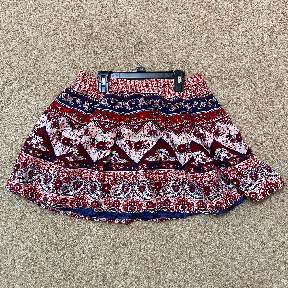 Forever 21 Printed Mini Skirt Size 10